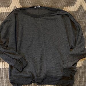 Chic Green Textured Knit Sweater